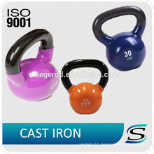 Logo custom color vinyl kettlebell for fitness